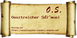 Oesztreicher Sámuel névjegykártya